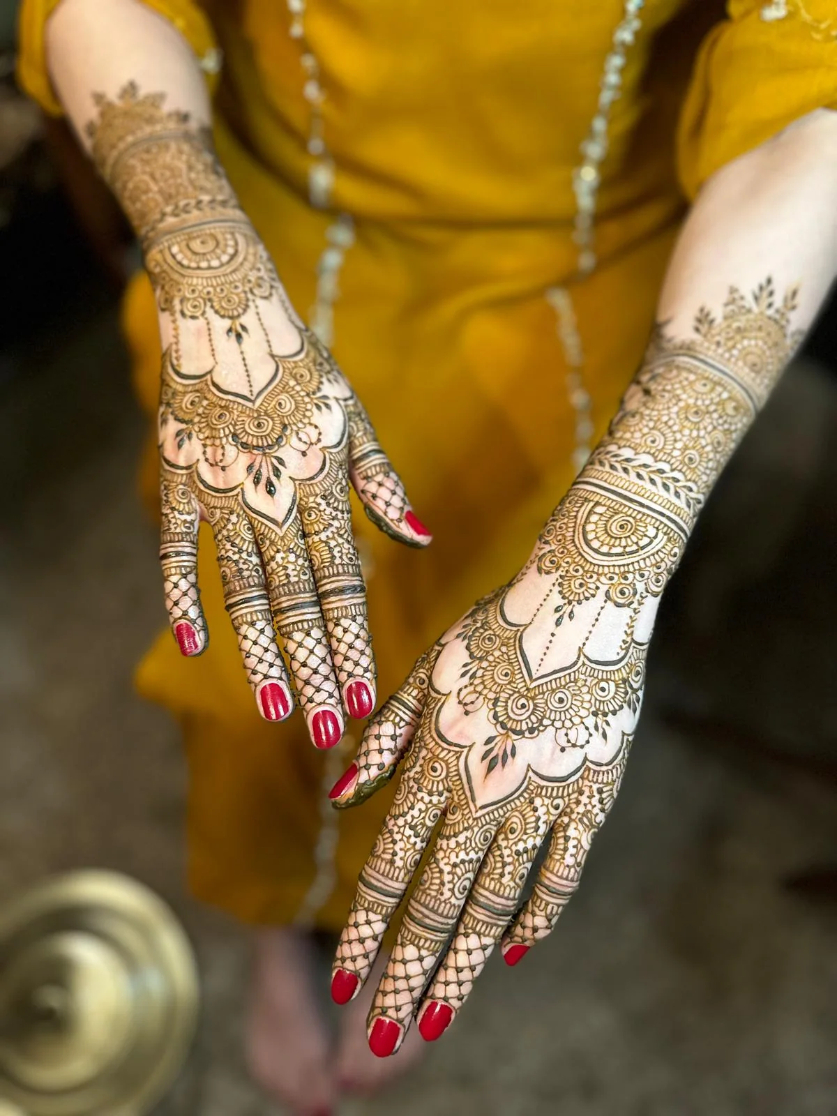 Bridal henna design 14 of 19