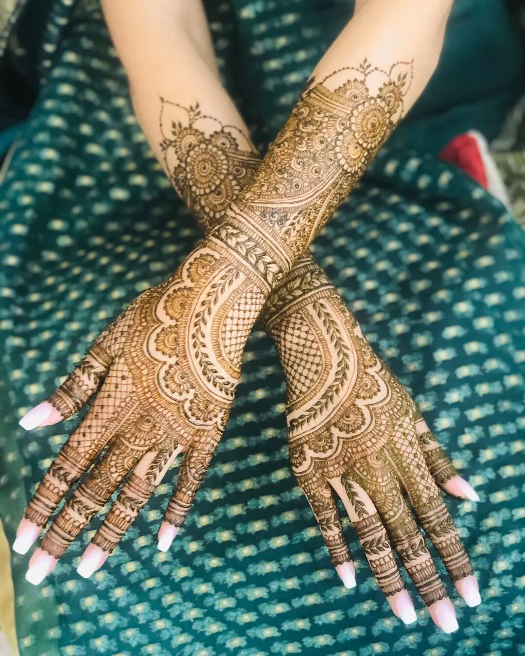 Bridal henna closeup detail