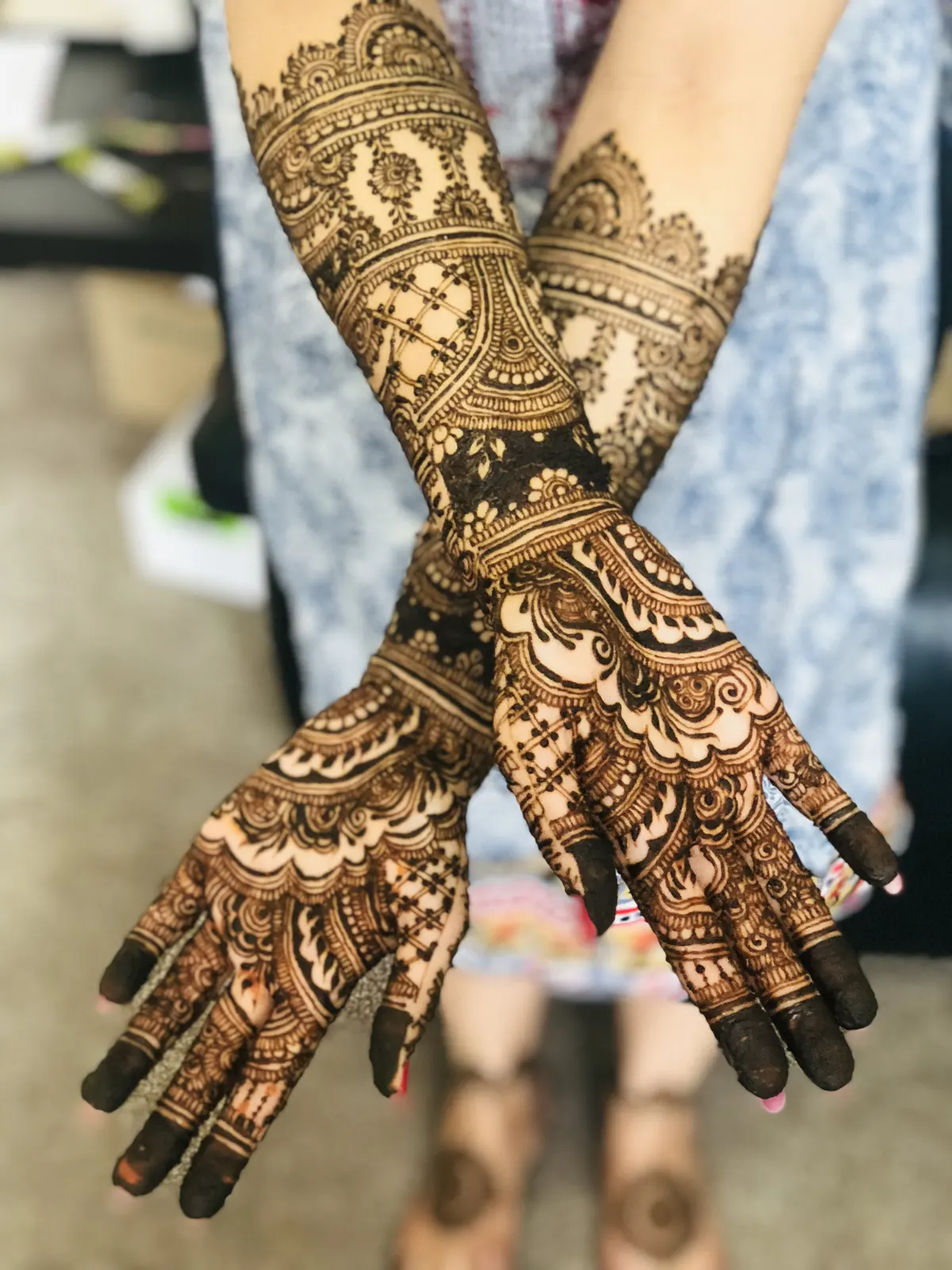 Bridal henna artwork