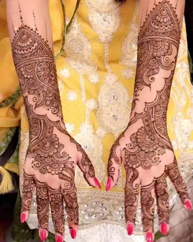 Bridal henna art design