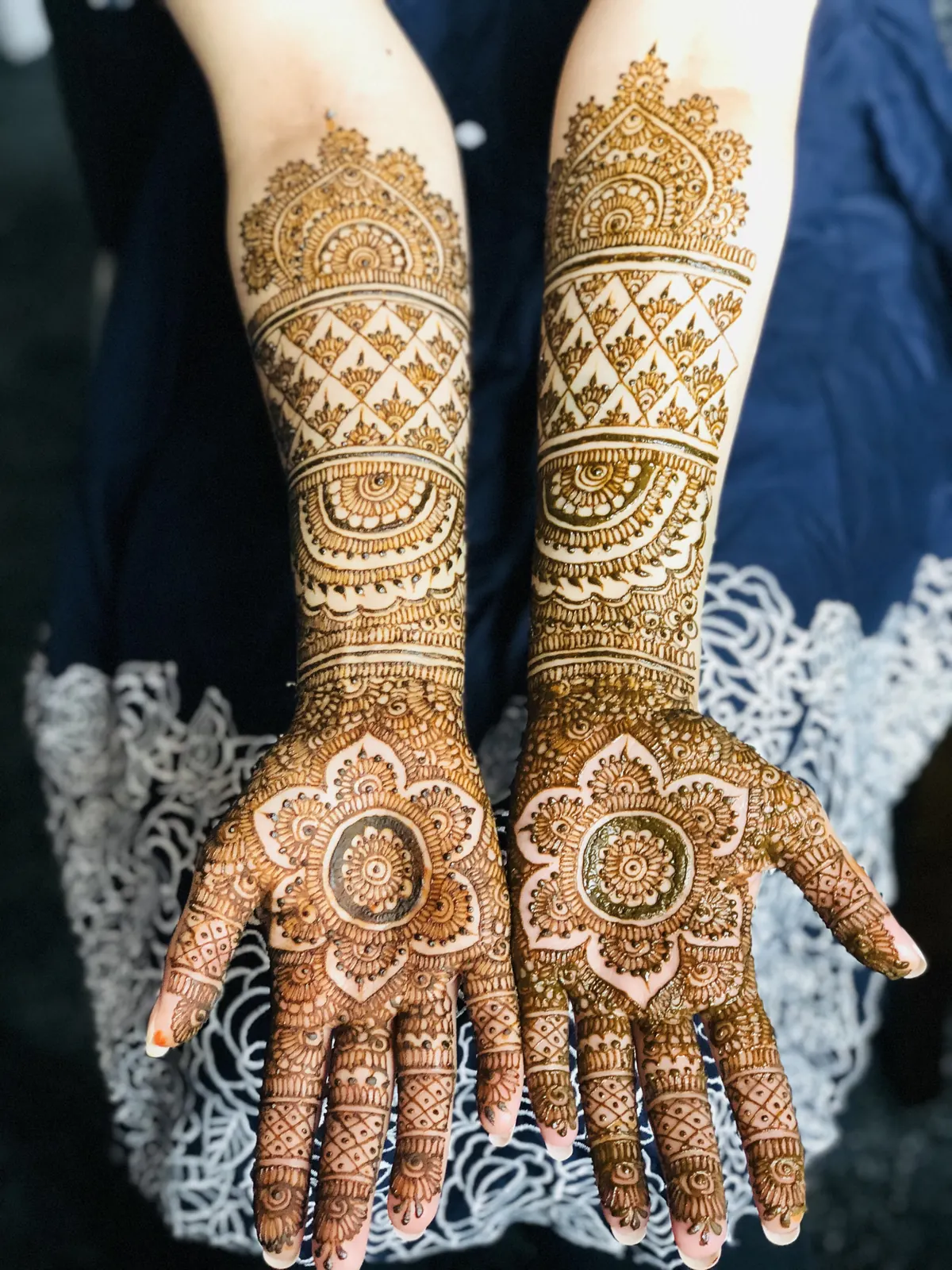 Bridal mehndi design pattern
