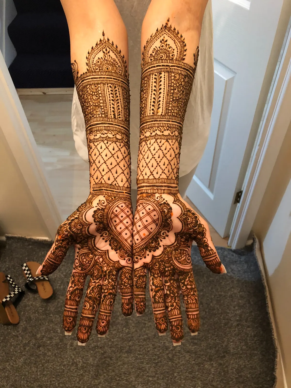 Punjabi bridal henna design