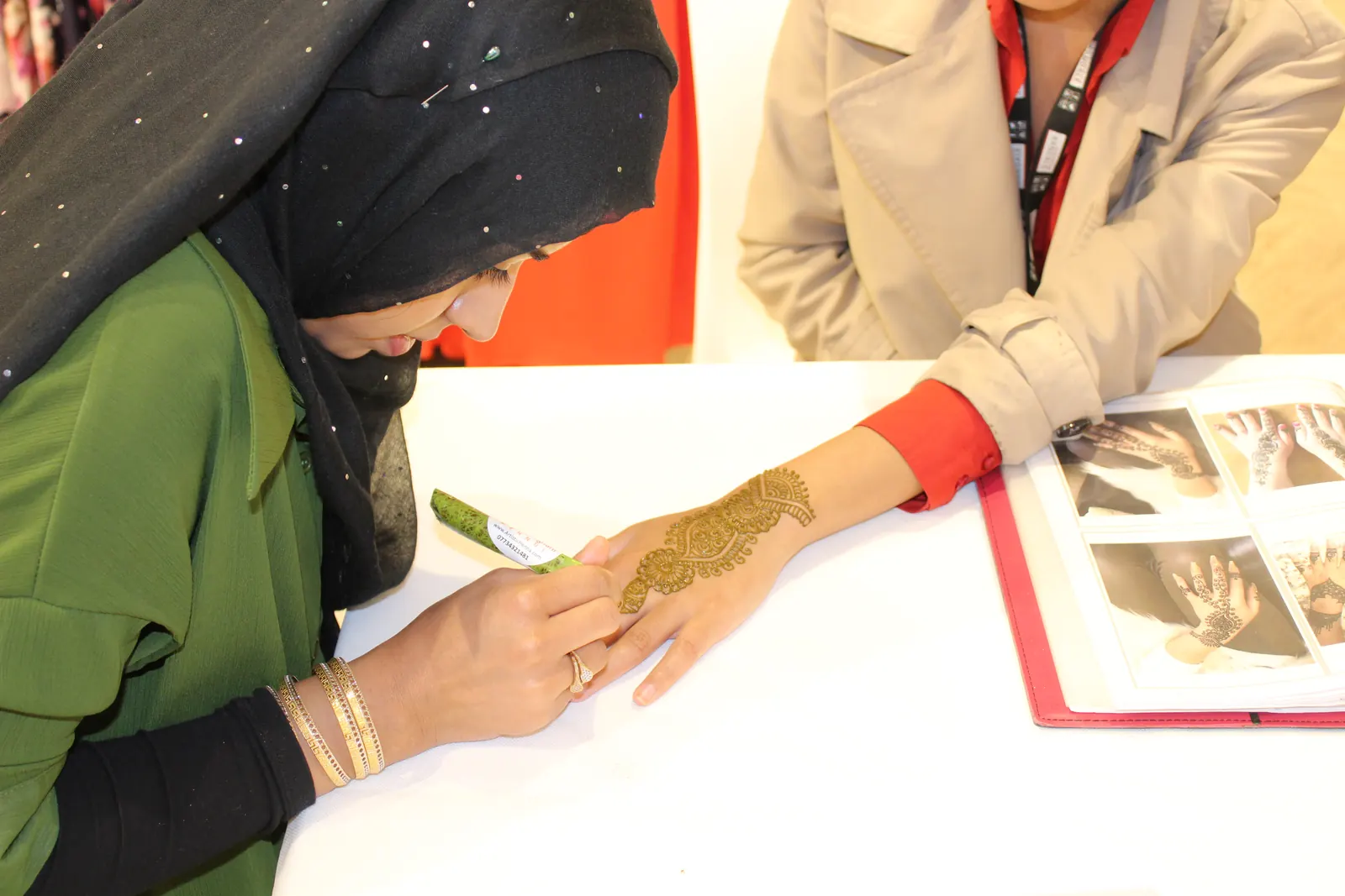 Retail henna event