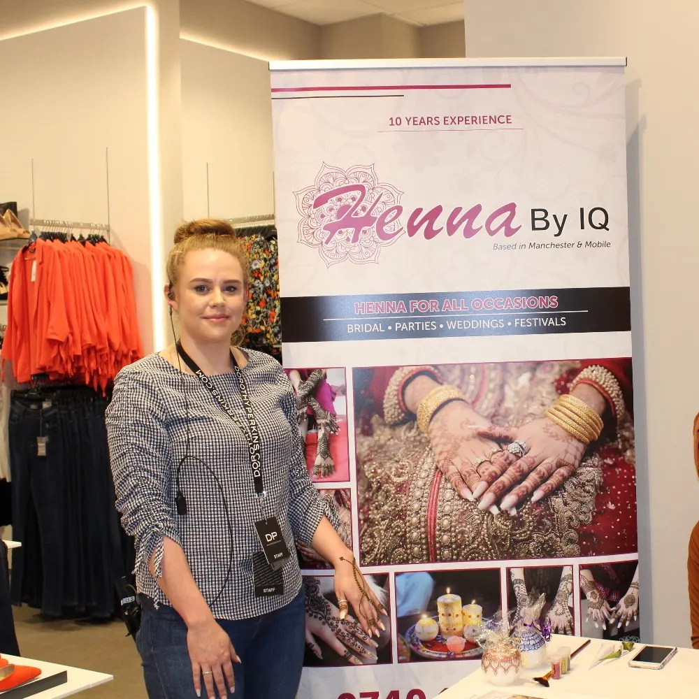 Store opening henna coverage