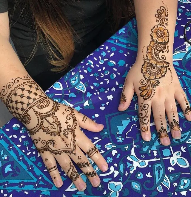 Party henna tattoo