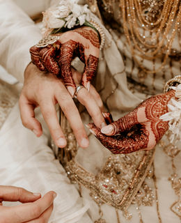 Bridal henna stain result